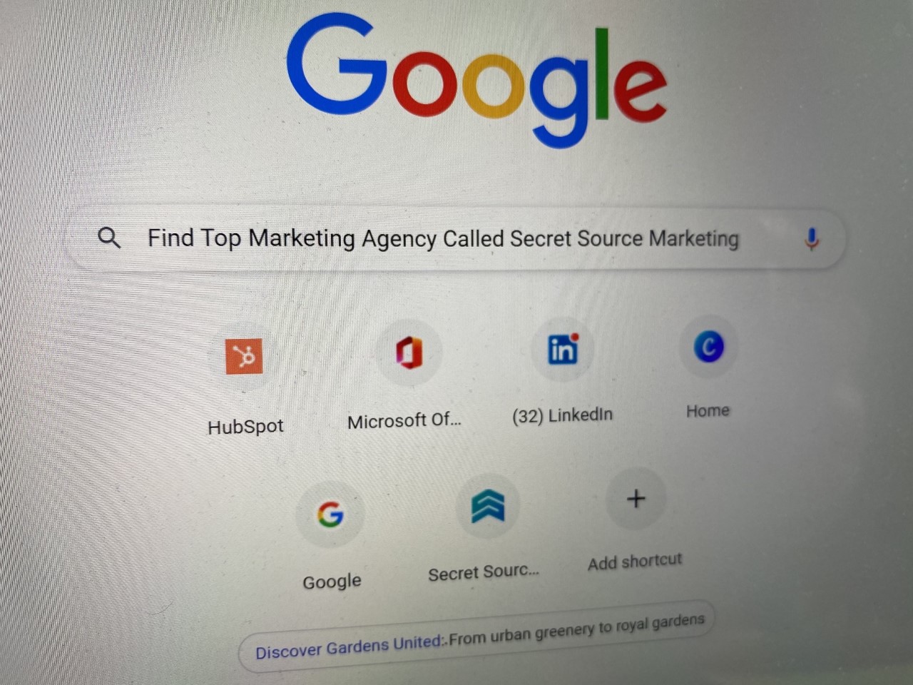 Secret Source Search